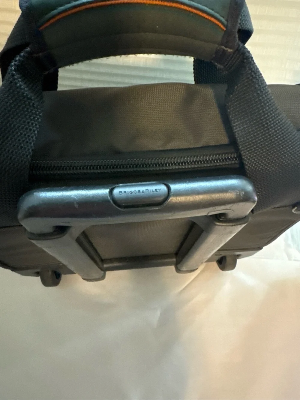 Briggs & Riley Expandable Rolling Brief Case Carry On Luggage Black TD-U325-8